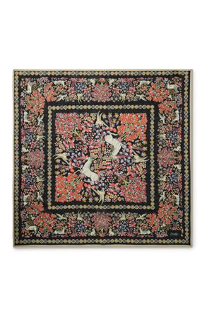 Drake's Printed Wool and Silk-Blend Scarf