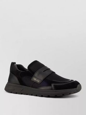 Prada mesh upper sneakers rubber sole design