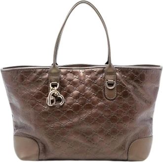 Gucci Pre-owned Tote Bags, female, Brown, Size: ONE SIZE Pre-owned The Heart Bit Tote Bag