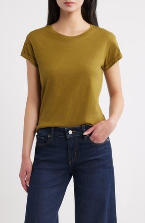 AllSaints Anna Cotton T-Shirt in Khaki Green at Nordstrom, Size X-Small