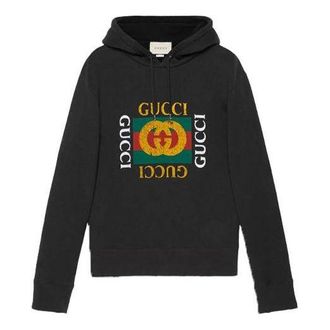 Gucci Vintage Crew Popover Hoody Black 454585-X5J57-1015