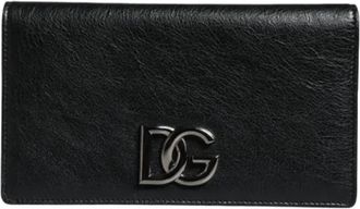 Dolce & Gabbana Tweedehands leren portemonnees - Dames - Vintage Accessoires - Zwart - ONE Size - Leer - Vintage