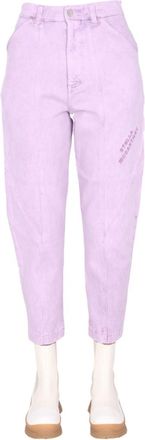 Stella McCartney Purple Tapered High Rise Jeans