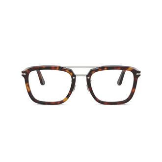 Persol Glasses, unisex, Brown, Size: 54 MM Optical Frame