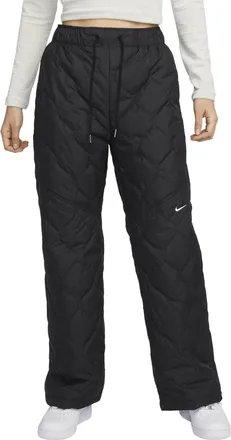 Nike (WMNS) Nike Sportswear Essential High-waisted Quilted Waterproof Pants Asia Sizing Black FB8723-010