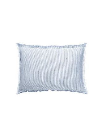 Anaya with Love Soft Fringe Linen Pillow with Down Insert in Blue at Nordstrom, Size 2Ft 0In X 2Ft 0In