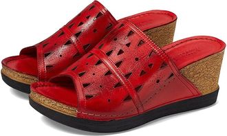 Spring Step Fusawedge Womens Shoes Red : EU 38 (US Womens 7.5-8) M, Leather