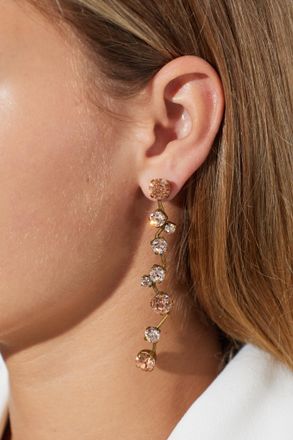 Forte_Forte Forte_forte Earrings With Shimmering Crystals, Womens, Pink