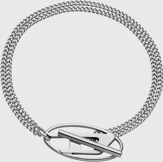 Diesel Stainless Steel Chain Bracelet - Bracelets - Unisex - Silver