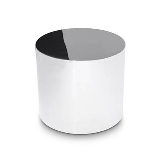 Innovation Tin Drum Beistelltisch, &Oslash; 40 x 35 cm, chrom