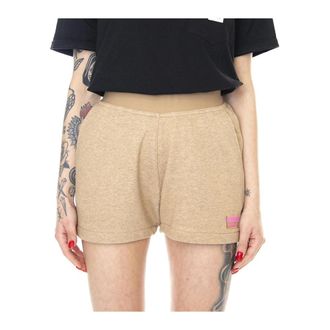adidas RYV Shorts - Dames - Korte sportbroeken - Bruin - 2XL - Katoen - Fitness