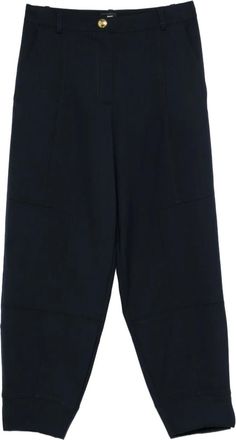 Pinko button-fastening panelled trousers - Blue