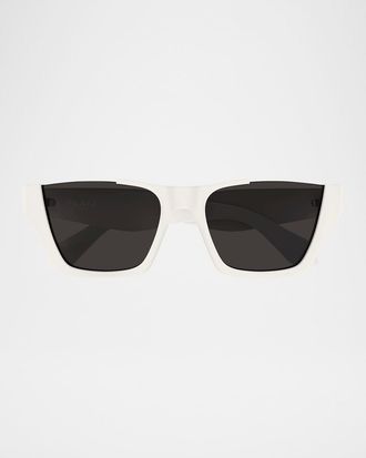 Alaia AA0081S Rectangle Acetate Sunglasses