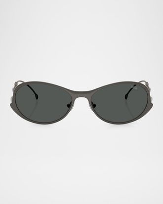 Diesel Men & apos;s DL1014 Oval Sunglasses