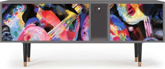 StoryZ Mueble de TV multicolores 2 cajones y 2 puertas L 170 cm