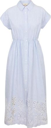 Suncoo Clark Robe - Dames - Casual kleedjes - Blauw - L - Katoen - Kleedjes