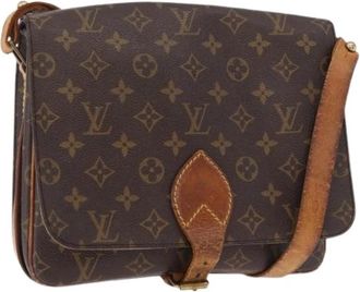Louis Vuitton Pre-owned Shoulder Bag - Heren - Vintage Schoudertas - Bruin - ONE Size - Leer - Vintage