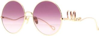 Chloé Golden Round Sunglasses