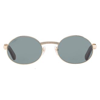 Cartier Green Round Mens Sunglasses CT0464S 015 55