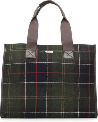 Barbour Handbags - Dames - Shoppers - Groen - ONE Size - Katoen - Tassen