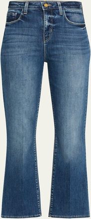 L'agence Tati High-Rise Cropped Micro Bootcut Jeans