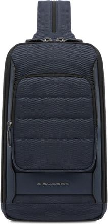 Piquadro Tassen, Heren, Blauw, ONE Size, Leer, Oberon Sling Bag voor i Pad mini