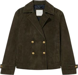 Brooks Brothers Abrigo cruzado con botones dorados - Jackets - Mujer - Verde - XS