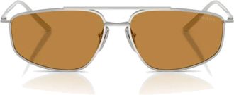 Prada Sunglasses, female, Gray, 58 MM, Pillow Sunglasses
