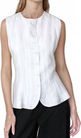 Emerson Fry Iris Sleeveless Top In Ivory
