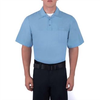 Blauer Short Sleeve Polyester Armorskin Base Shirt In Medium Blue