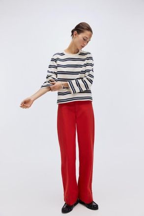 H&M Canvas Trousers in Bright Red at Nordstrom, Size 10
