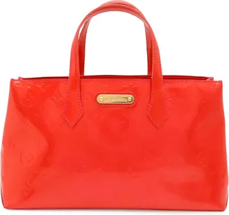 Louis Vuitton Rose Pop Monogram Vernis Handbag Tote Bag (Pre-Owned)