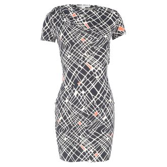Diane Von F&uuml;rstenberg Diane Von Furstenberg Oda Printed Mini Dress in Multicolor Silk