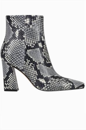 Marc Fisher Womens Yanara Heeled Bootie In Black / White Snake
