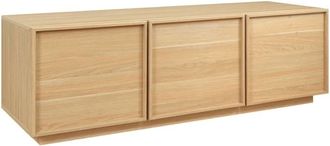 Sweeek Mueble de tv de 3 puertas, madera, 140cm, color natural