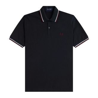 Fred Perry Polo Shirts, male, Blue, Size: 4XS Twin Tipped Shirt