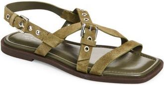 Rag & Bone Harlow Strappy Sandal in Olive Suede at Nordstrom, Size 10.5Us