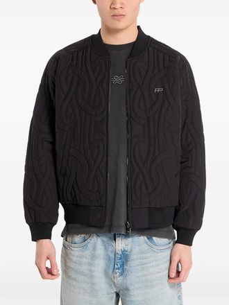 Filling Pieces Bomber trapuntato - Nero