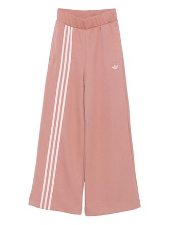 adidas 3-Stripes track pants - women - Recycled Polyester/Cotton - S - Pink