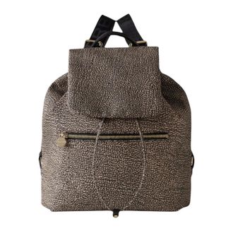 Borbonese Backpacks, female, Black, Size: ONE SIZE Eco Line Medium Backpack