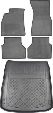 OEM Juego De Alfombrillas De Goma Para Coche Y Maletero Para Audi A7 C8 4k Sportback (5 Puertas) Desde Febrero De 2018