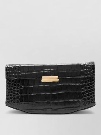 Toteme leather shoulder clutch bag gold hardware