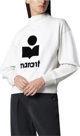 Isabel Marant Moby Sweatshirt - Dames - Sweatshirts - Beige - M - Katoen - Hoodies & sweatvesten