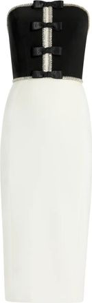 Jenny Packham Abito midi Odette con decorazione - Bianco