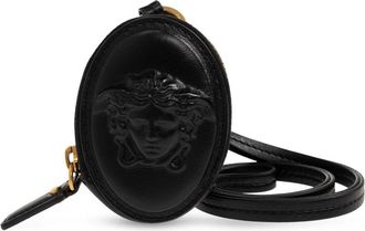 Versace Lou Portemonnee - Dames - Accessoires - Zwart - Maat: ONE Size Leer