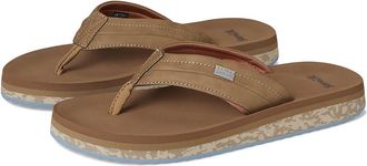 Sanuk Tiderush Mens Sandals Tan : 14 D - Medium, Faux Leather
