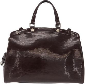 Louis Vuitton Brea Handbag Electric Epi Leather Purple Leather Handbag (Pre-Owned)