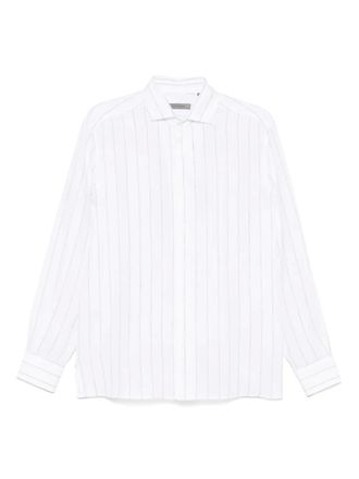 Corneliani Linnen overhemd - Wit
