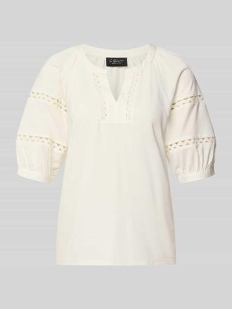 s.Oliver Black Label Relaxed Fit T-Shirt aus Modal-Mix in Weiss, Gr&ouml;&szlig;e 34