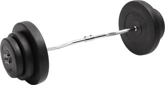 vidaXL Mancuerna Curl Con Discos 60 Kg Vidaxl